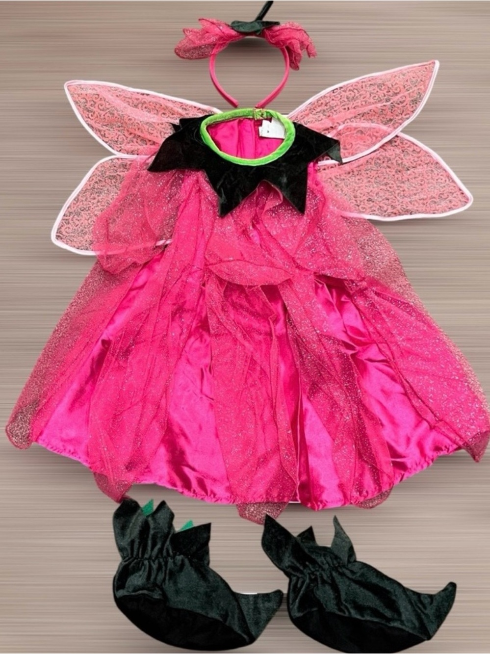 Toddler Pink Tulip Fairy Costume Size 2-4T